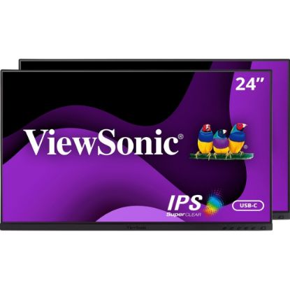 Picture of ViewSonic VG2455_56A_H2 24in 1080p IPS Docking Monitor Heads, Pack Of 2 Monitor Heads