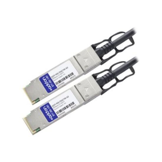 Picture of AddOn 7m Industry Standard QSFP+ DAC - Direct attach cable - QSFP+ to QSFP+ - 23 ft - twinaxial - passive