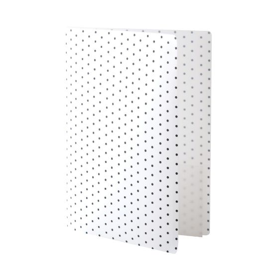 Picture of Realspace Poly Expanding File Folder, 8-Pocket, Letter Size, 4in Expansion, White/Black Dots