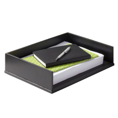 Picture of Victor Midnight Black Collection Stacking Letter Tray