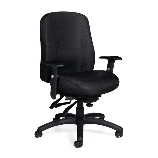 Picture of Offices To Go Mid-Back Chair, Multifunction, 2inH x 24 1/2inW x 26inD, Black