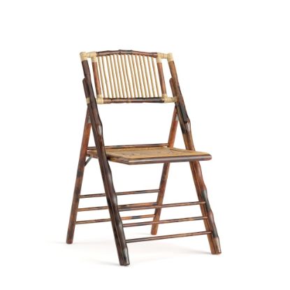 Picture of Flash Furniture American Champion Bamboo Folding Chair, Wood Grain