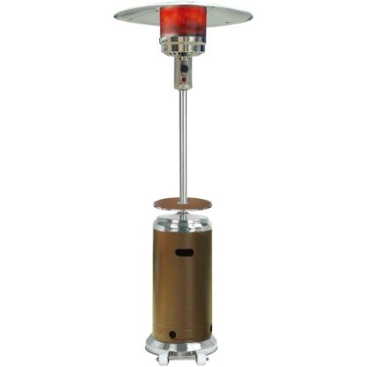 Picture of Hanover 12020 Watts Propane Patio Heater, 88.23inH x 17.83inW, Bronze & Stainless Steel