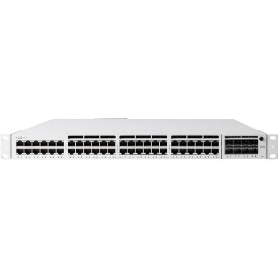 Picture of Meraki 48-port 5Gbe UPOE Switch - 48 Ports - Manageable - 3 Layer Supported - Modular - 1100 W Power Consumption - Twisted Pair, Optical Fiber - 1U High - Rack-mountable - Lifetime Limited Warranty