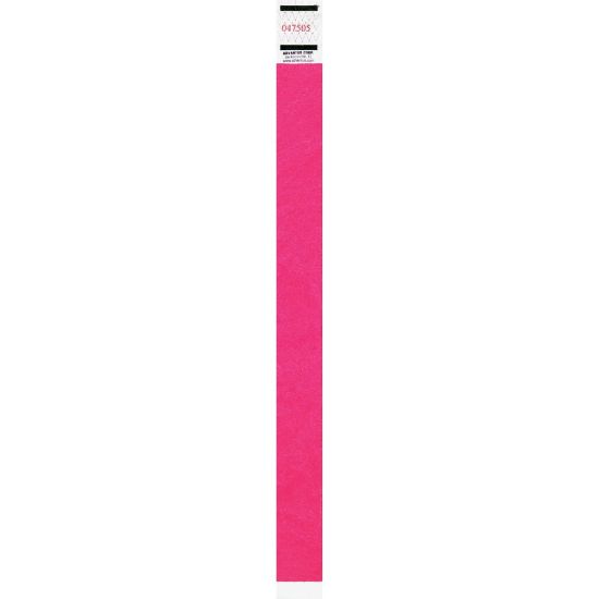 Picture of Advantus Neon Tyvek Wristbands - 500 / Pack - Neon Pink - Tyvek