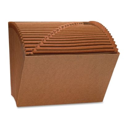 Picture of Sparco Heavy-Duty A-Z Accordion File, Letter Size, Brown, 21 Pockets