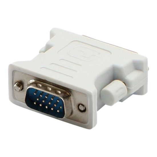 Picture of AddOn 5 Pack VGA to DVI-I Adapter - VGA adapter - HD-15 (VGA) (M) to DVI-I (F) - white (pack of 5)