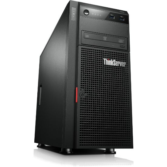 Picture of Lenovo ThinkServer TS440 70AQ000GUX Tower Server - 1 x Xeon E3-1275 v3 - 4 GB RAM HDD SSD - Serial ATA/600 Controller - 1 Processor Support - 32 GB RAM Support - 0, 1, 5, 10 RAID Levels - Intel HD Graphics P4600 Graphic Card