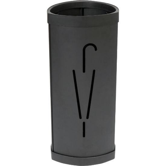 Picture of Alba Large Triangular Umbrella Stand - 25.4in x 6.1in x 13in x - Steel, ABS Plastic - 1 Each - Black