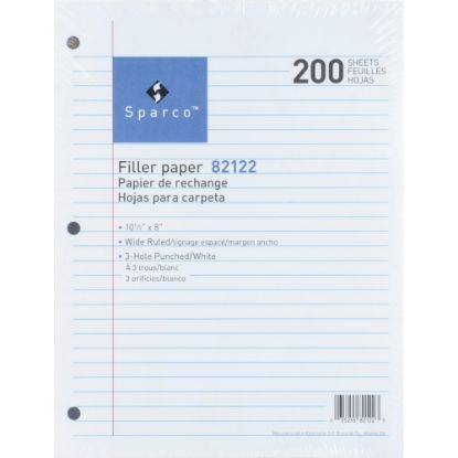 Picture of Sparco Standard Filler Paper, 8in x 10 1/2in, 16 Lb, White, Ream Of 200 Sheets