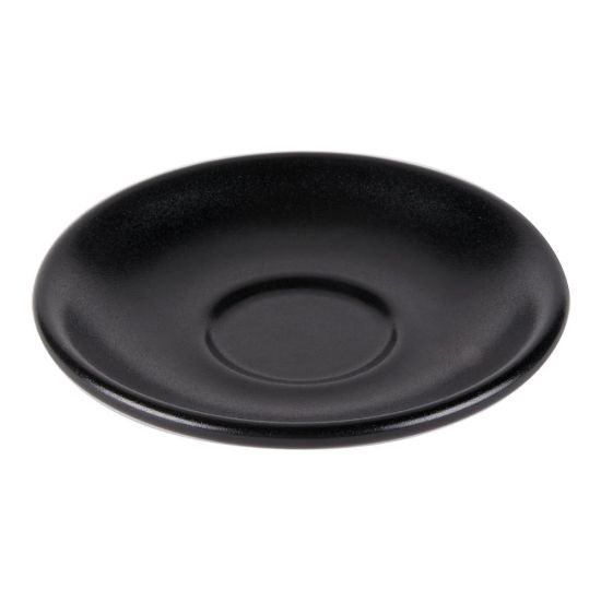 Picture of Foundry Universal Boston Saucers For Boston Cups, 6in, Black, Pack Of 12 Saucers