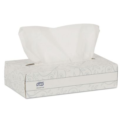 Picture of Tork 2-Ply Facial Tissues, White, 100 Sheets Per Box, Carton Of 30 Boxes