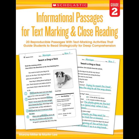 Picture of Scholastic Teacher Resources Informational Passages For Text Marking & Close Reading, Grade 2