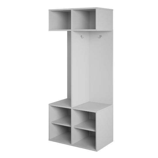 Picture of Ameriwood Home Nathan Kid's 6-Cube Storage Unit, 56-5/8inH x 23-5/8inW x 14inD, Gray