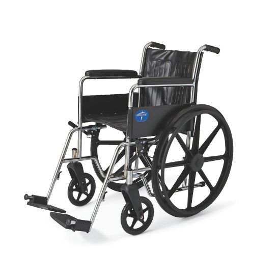 Picture of Medline Excel 2000 Wheelchair, 18in Seat, Black