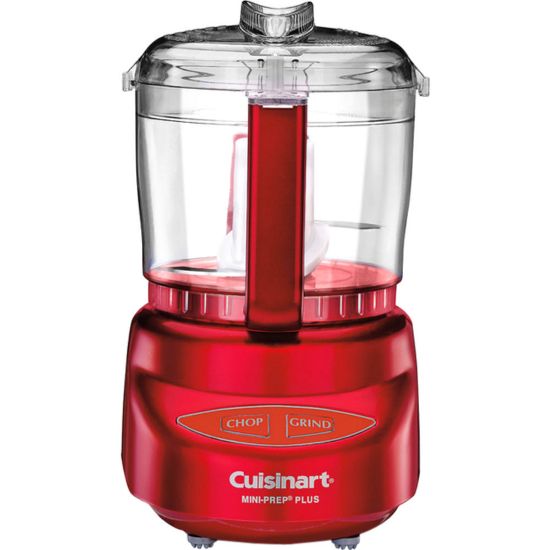 Picture of Cuisinart Mini-Prep Plus Processor - 3 Cup (Capacity) - 24 fl oz (Capacity) - 70 W Motor - Metallic Red