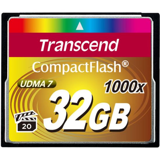 Picture of Transcend Ultimate 32 GB CompactFlash - 160 MB/s Read - 120 MB/s Write - 1000x Memory Speed