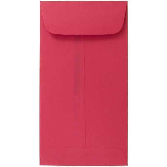 Picture of JAM Paper Coin Envelopes, #7, Gummed Seal, Red, Pack Of 25