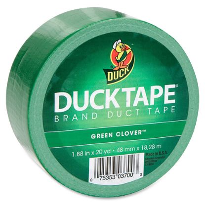 Picture of Duck Brand Brand Color Duct Tape - 20 yd Length x 1.88in Width - For Repairing, Color Coding, Packing, Crafting - 1 / Roll - Green