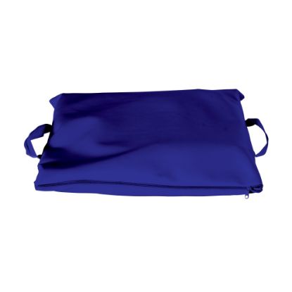 Picture of DMI Duro-Gel Flotation Cushion, With Polyester/Cotton Cover, 16in x 18in, Navy