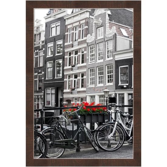 Picture of Amanti Art Narrow Picture Frame, 39in x 27in, Matted For 24in x 36in, Wildwood Brown