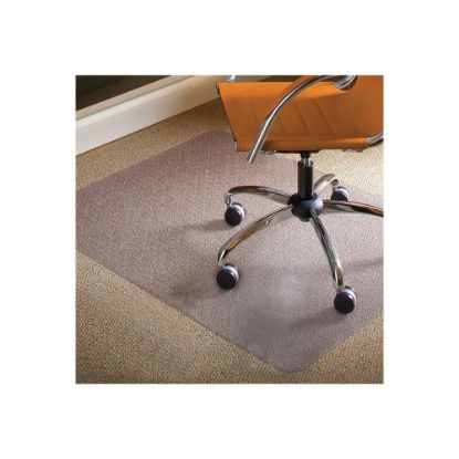 Picture of ES Robbins Natural Origins Hard Floor Chairmat, Standard Lip, 53in x 45in, Clear