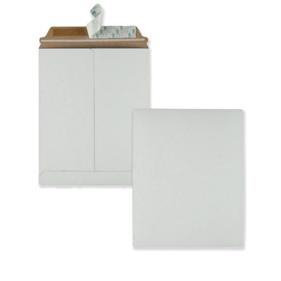 Picture of Quality Park Redi-Strip Envelopes, Photo Mailers, 9-3/4in x 12-1/2in, White, Box Of 25 Envelopes