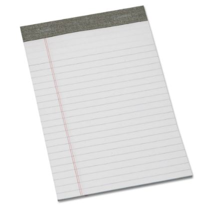 Picture of SKILCRAFT Linen Top Writing Pads, 5in x 8in, White, Pack Of 12 (AbilityOne 7530-01-447-1355)