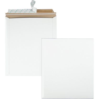 Picture of Quality Park Sturdy Fiberboard Photo Mailers - Board - 12 3/4in Width x 15in Length - Self-sealing - Fiberboard - 25 / Box - White