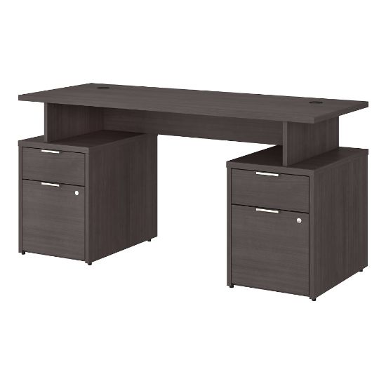 Picture of Bush Business Furniture Jamestown 60inW Computer Desk With 4 Drawers, Storm Gray, Standard Delivery