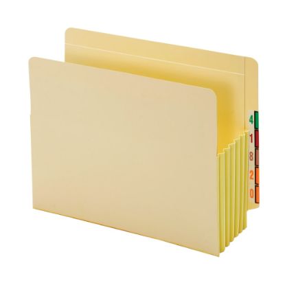 Picture of Pendaflex End-Tab File Pockets With Tyvek Gusset, 5 1/4in Expansion, Letter Size, Manila, Pack Of 10 Pockets