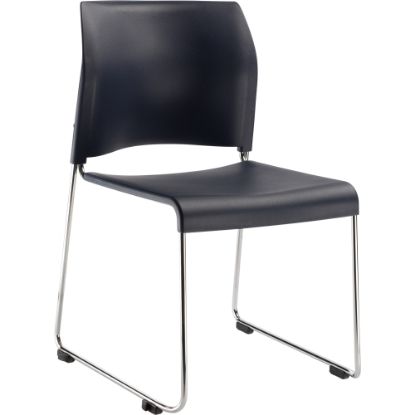 Picture of National Public Seating 8800 Cafetorium Chair, Navy/Chrome