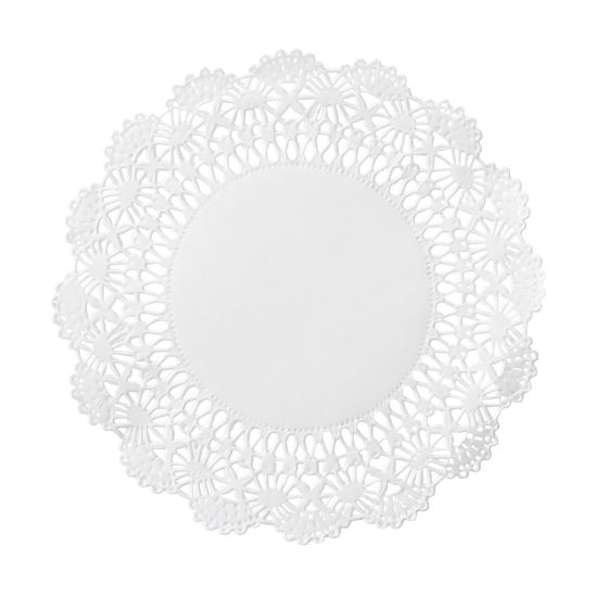 Picture of Hoffmaster Cambridge Lace Doilies, 5in, White, Case Of 1,000 Doilies