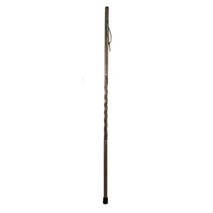 Picture of Brazos Walking Sticks Travelers Collapsible Twisted Oak Walking Stick, 55in, Brown