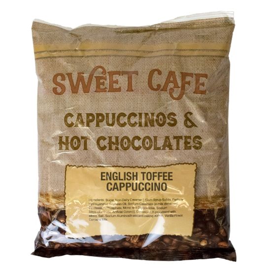 Picture of Sweet Cafe Cappuccino, English Toffee, 2 Lb Per Bag, Carton Of 6 Bags