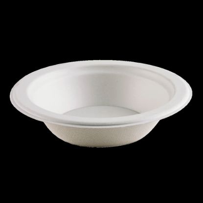 Picture of Highmark ECO Compostable Sugarcane Paper Bowls, 12 Oz, White, Case Of 1,000