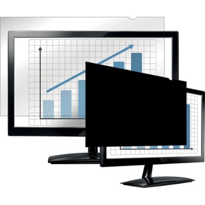 Picture of Fellowes PrivaScreen Blackout Privacy Filter - 24.0in Wide - For 24in Widescreen LCD Notebook, Monitor - 16:10 - Dust-free, Scratch Resistant - Black - TAA Compliant