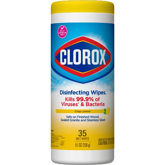 Picture of Clorox Disinfecting Wipes, 7in x 8in, Citrus Blend Scent, Canister Of 35