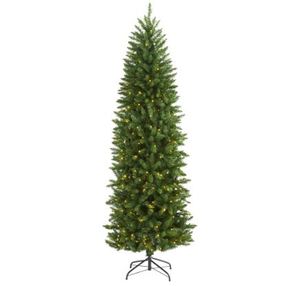 Picture of Nearly Natural Slim Green Mountain Pine Artificial Christmas Tree, 7'H, Green