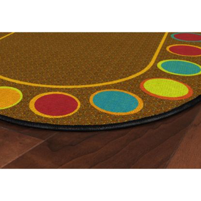 Picture of Flagship Carpets Sitting Spots Rug, 6ft x 8ft 4in, Oval, Muted