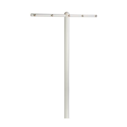 Picture of Honey-Can-Do 5-Line Outdoor Clothesline T-Post, 72inH x 3inW x 45 3/4inD, White