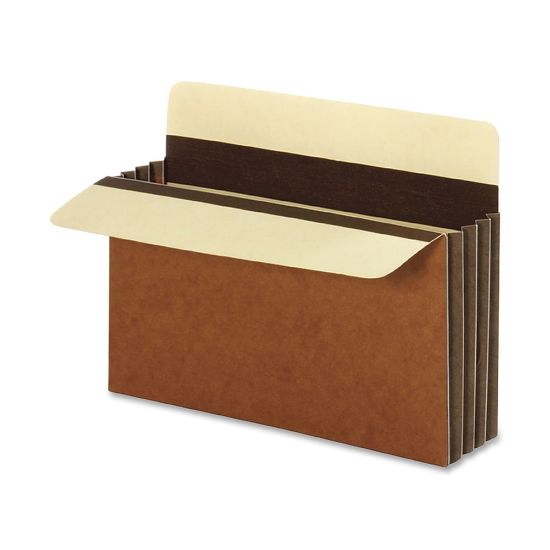 Picture of Pendaflex File Pockets, Heavy-Duty, Extra-Wide Accordion, Letter Size, 3 1/2in Expansion, Brown, Box Of 10