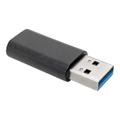 Picture of Tripp Lite USB-C to USB-A Adapter (F/M), USB 3.2 Gen 2 (10 Gbps) - USB adapter - 24 pin USB-C (F) to USB Type A (M) - USB 3.2 Gen 2 / Thunderbolt 3 - 0.9 A - up to 10 Gbps data transfer rate - black