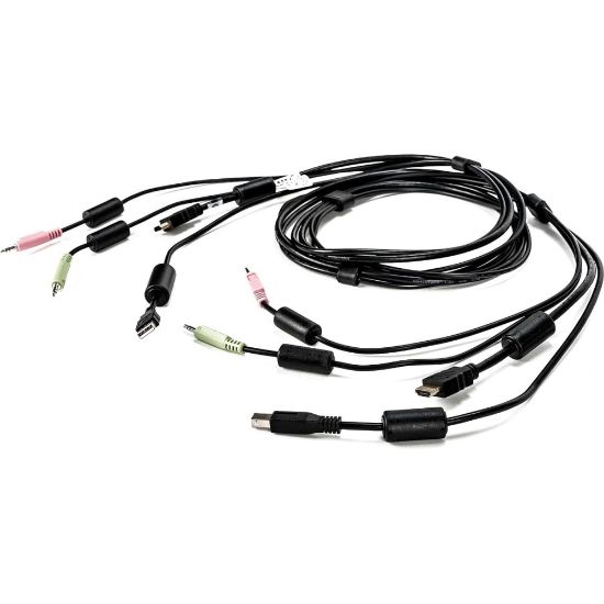 Picture of AVOCENT KVM Cable - 6 ft, Single Display, HDMI, 1 x USB, 2 x Audio, Standard KVM cable