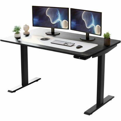 Picture of Rise Up Electric 48inW Standing Computer Desk, Black Frame