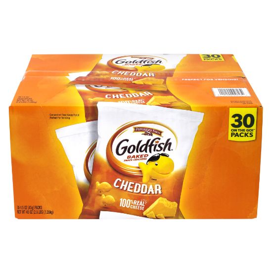 Picture of Pepperidge Farms Goldfish Baked Snack Cracker Packs, 1.5 Oz, Box Of 30