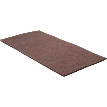 Picture of SKILCRAFT Floor Finish Surface Prep Pads - 10/Box - Rectangle - 14in Width - Scrubbing, Floor - Wood, Marble, Vinyl, Marble, Concrete, Terrazzo Floor - Long Lasting - Maroon