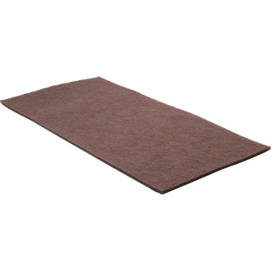 Picture of SKILCRAFT Floor Finish Surface Prep Pads - 10/Box - Rectangle - 14in Width - Scrubbing, Floor - Wood, Marble, Vinyl, Marble, Concrete, Terrazzo Floor - Long Lasting - Maroon