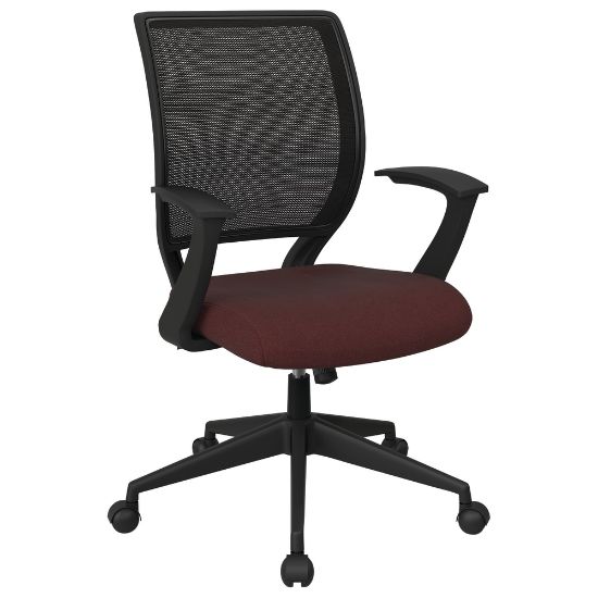 Picture of Office Star Work Smart Mesh Task Chair, Burgundy/Black