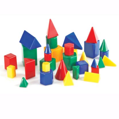 Picture of Learning Resources Mini GeoSolids, Grades K-6, Pack Of 32